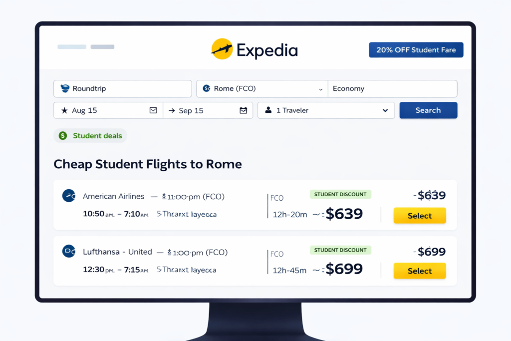 What Is Expedia Student Flight Discount? 