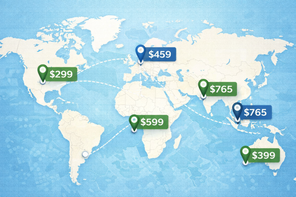 College student booking affordable flights online using Expedia student travel deals