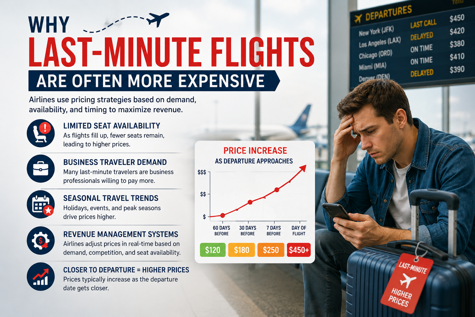 Why Last-Minute Flights Are Often More Expensive