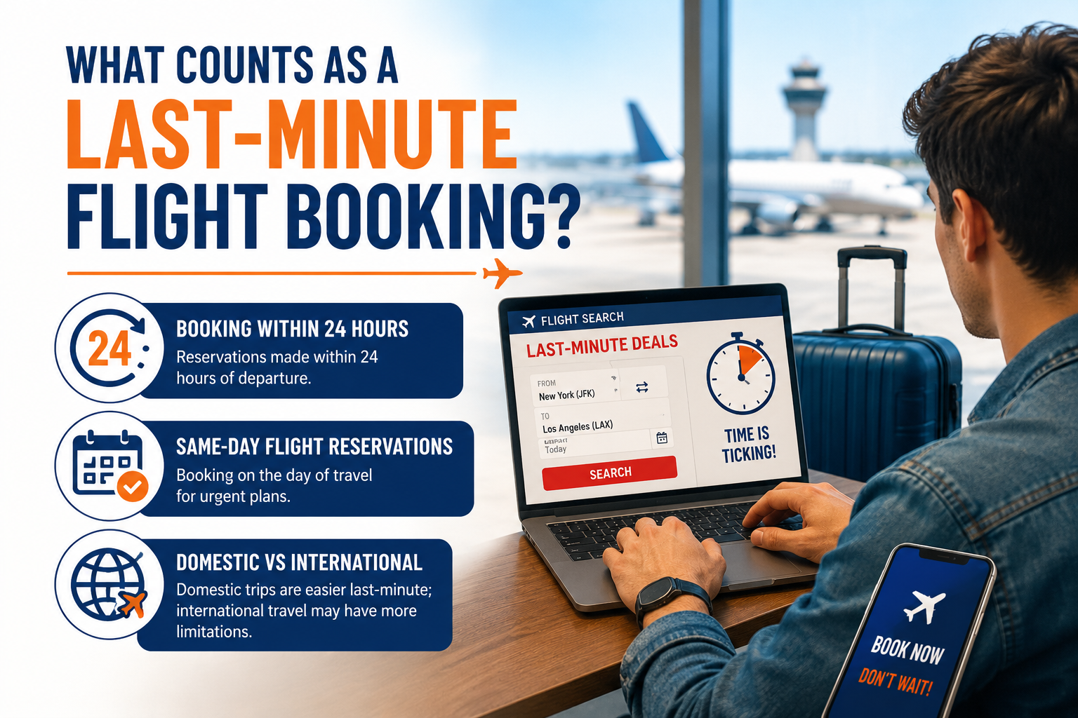 What Counts as a Last-Minute Flight Booking?