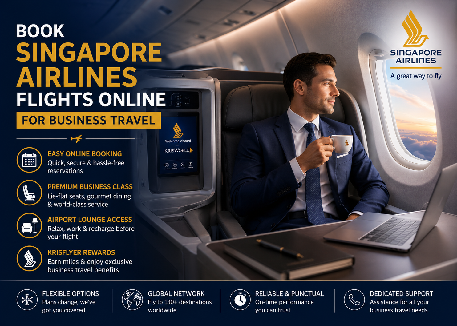 Book Singapore Airlines Flights Online for Business Travel