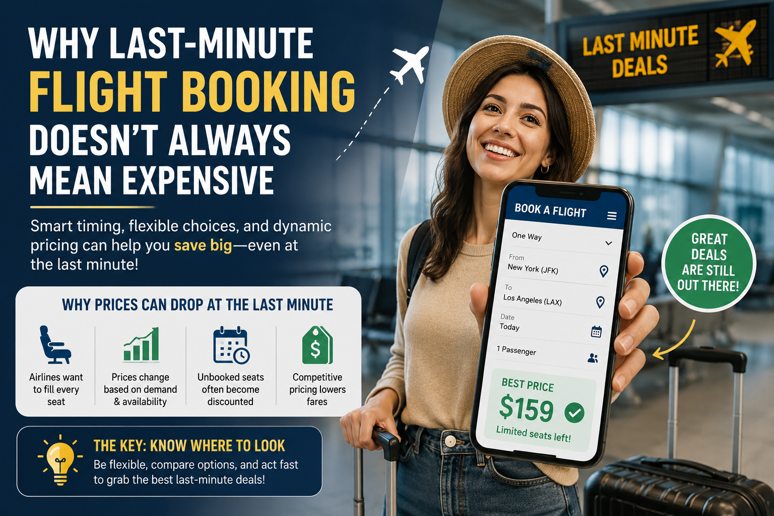 Why Last-Minute Flight Booking Doesn't Always Mean Expensive
