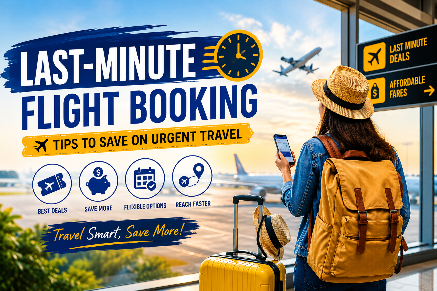 Last-Minute Flight Booking: Tips to Save on Urgent Travel