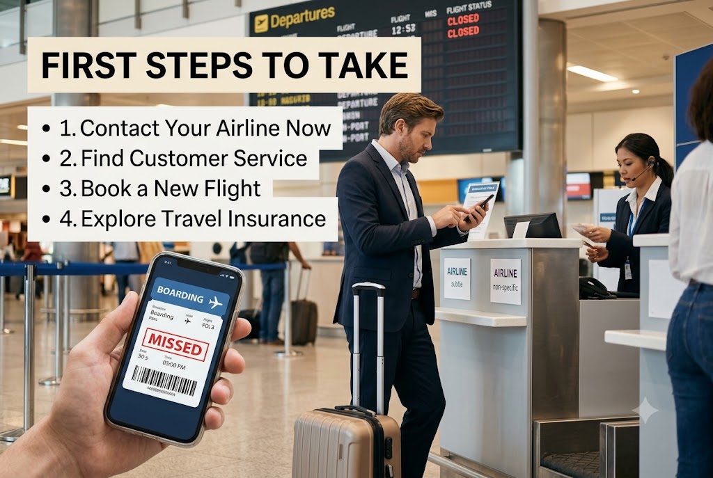 First Steps to Take After Missing Your Flight