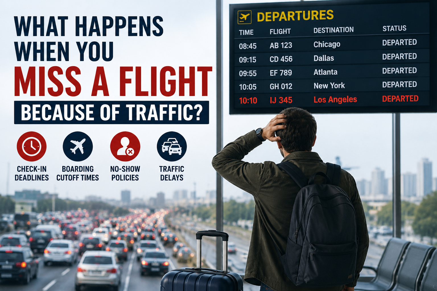 What Happens When You Miss a Flight Because of Traffic?
